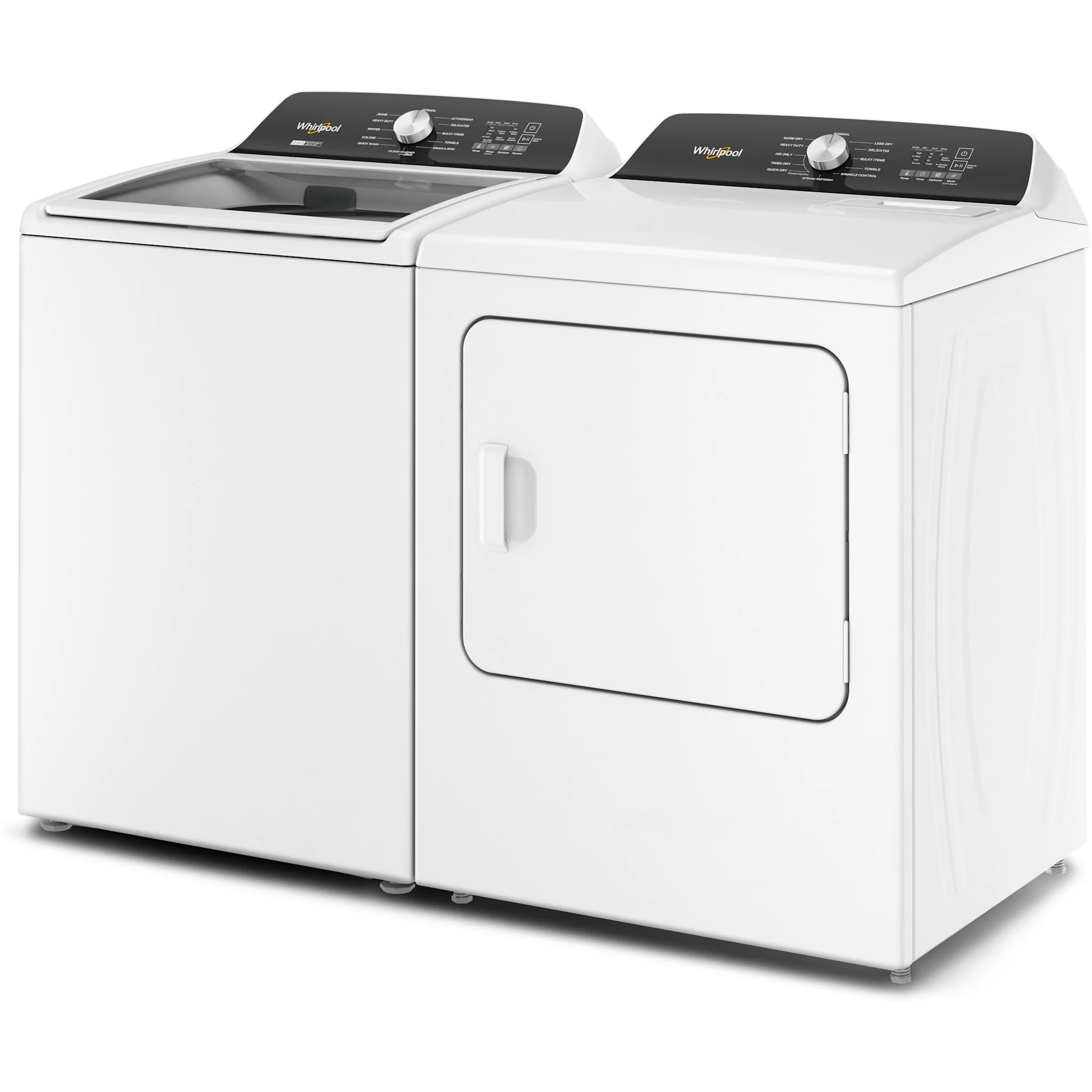 Whirlpool Top Load Pair (WTW5025SW-YWED5050LW) - White - Image 3