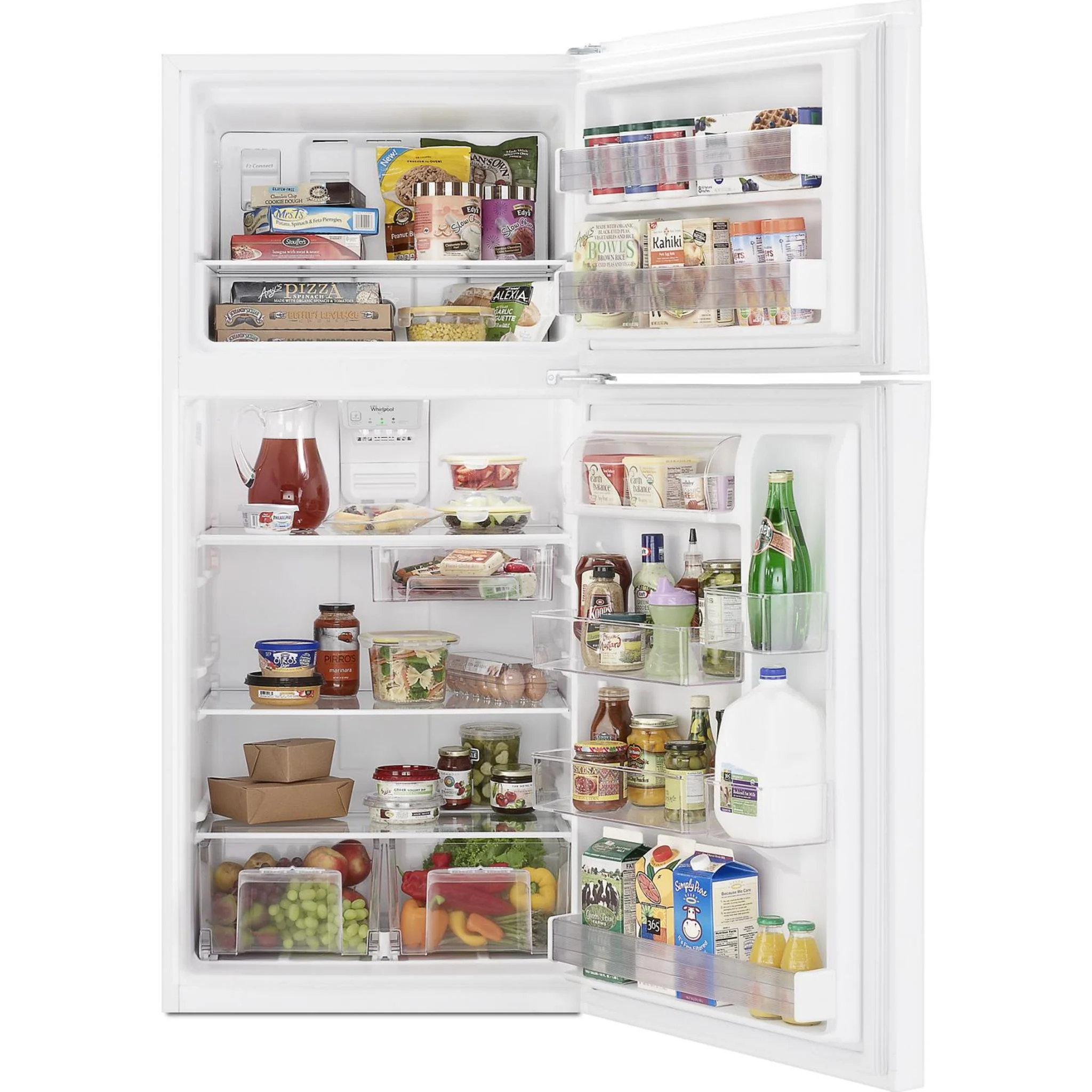 Whirlpool 30" Wide Top-Freezer Refrigerator with LED Interior Lighting -White (WRT549SZDW) - Image 27