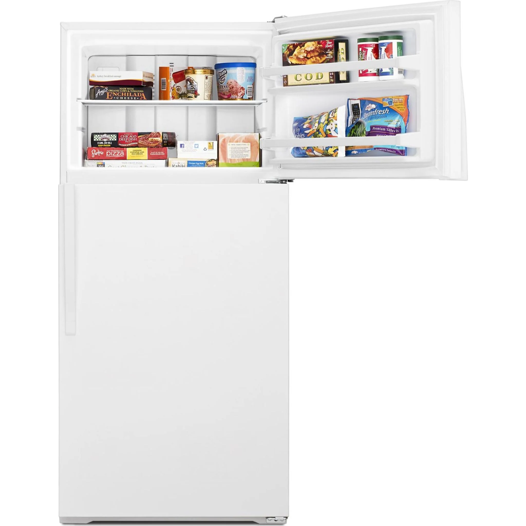 Whirlpool 28" Wide Top-Freezer Refrigerator with Freezer Temperature Control -White (WRT134TFDW) - Image 23