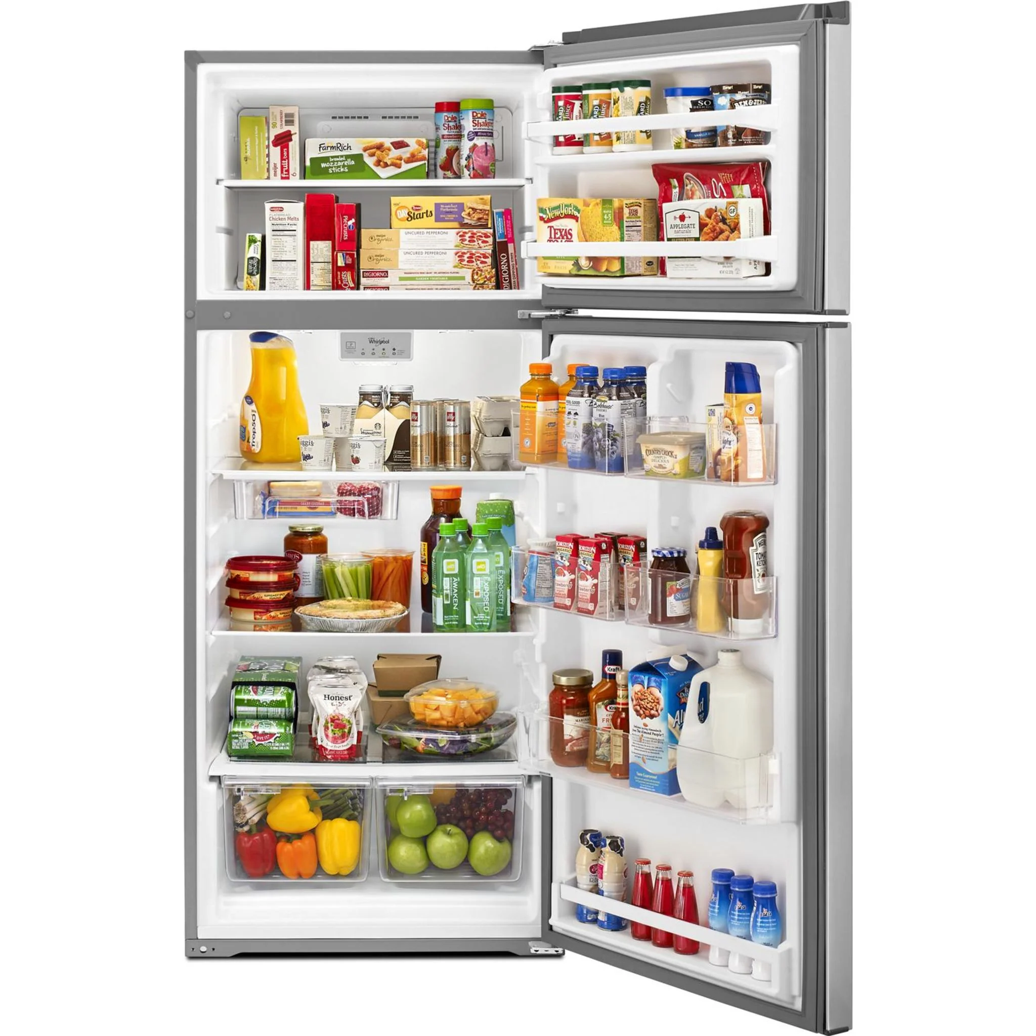 Whirlpool 28-inch Wide Refrigerator Compatible With The EZ Connect Icemaker Kit 18 Cu. Ft. -Stainless Steel (WRT518SZFM) - Image 17