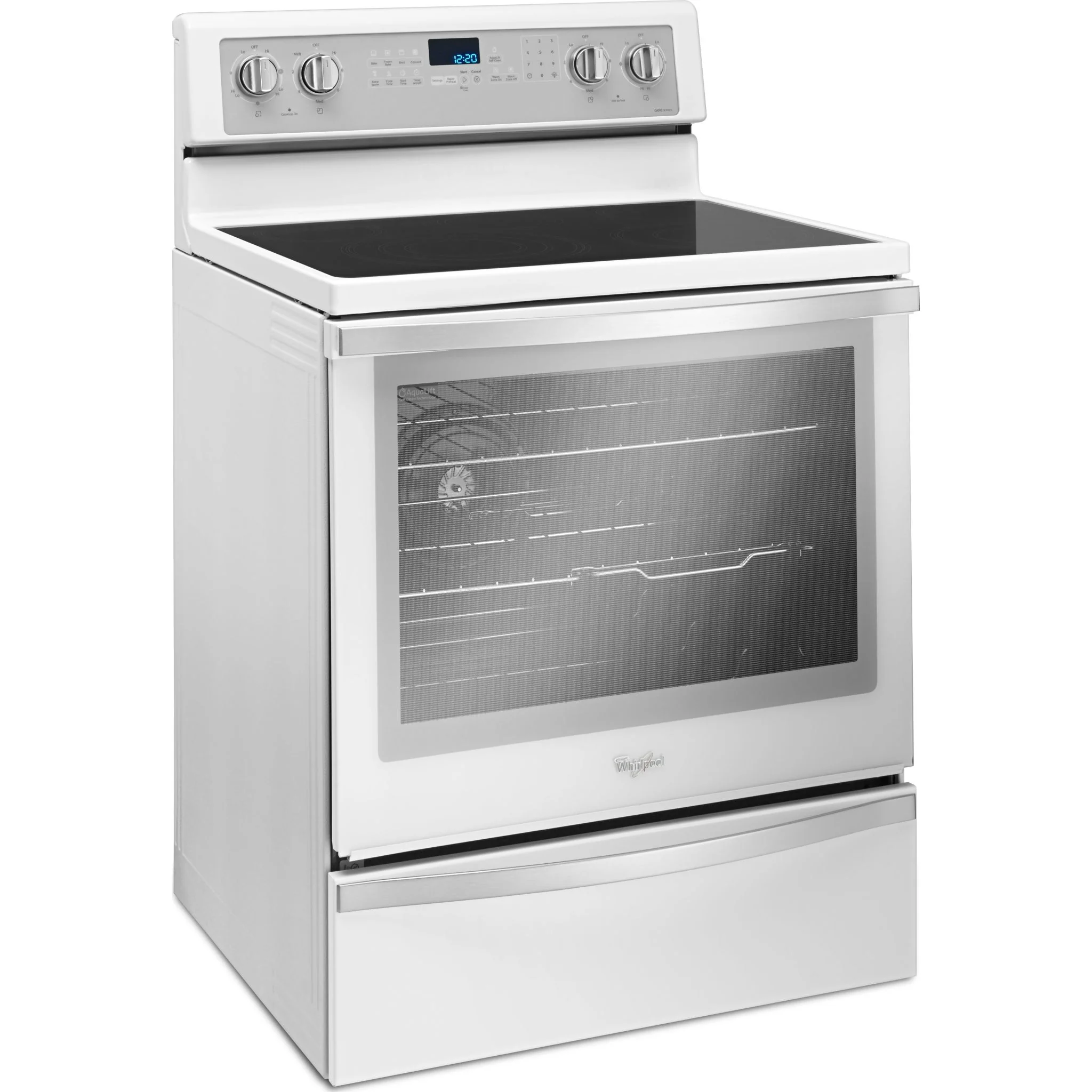 Whirlpool  6.4 cu.ft. Freestanding Electric Range with True Convection - White Ice (YWFE745H0FH) - Image 2