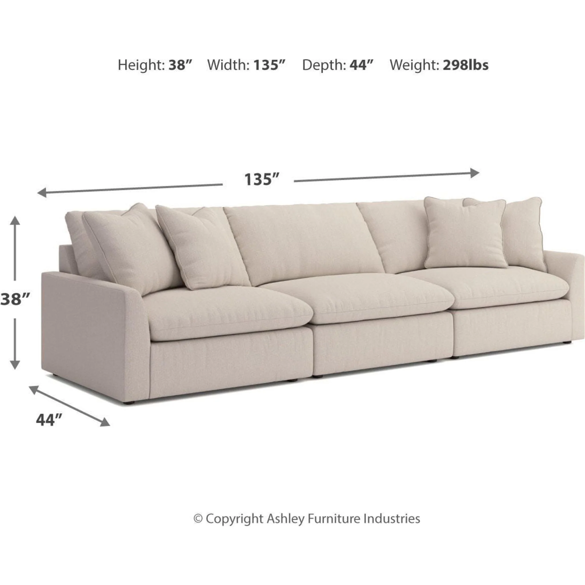 Whitehaven-Exclusive 3 Piece Modular Sectional - Image 20