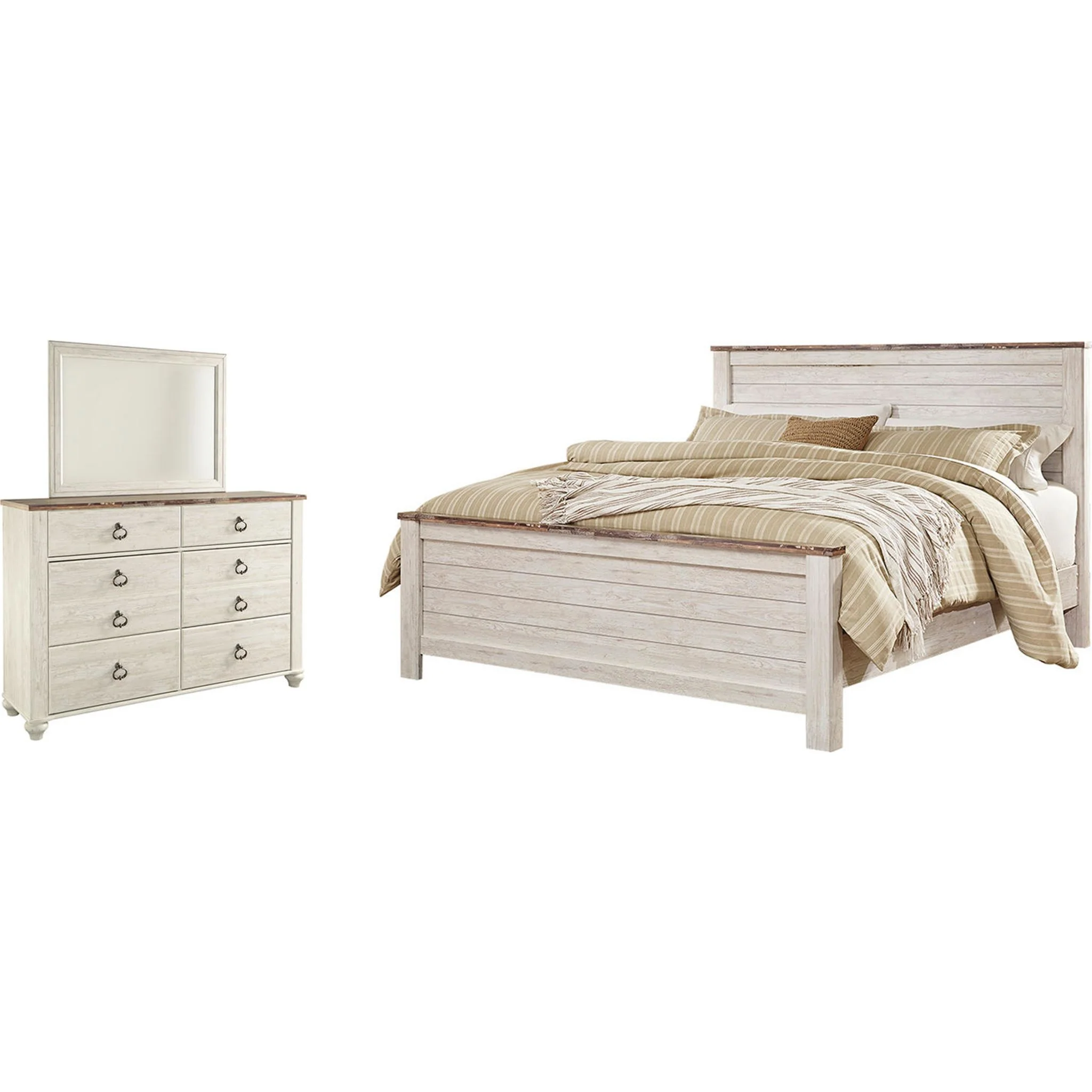 Willowton 5 Piece Panel Bedroom - Image 45