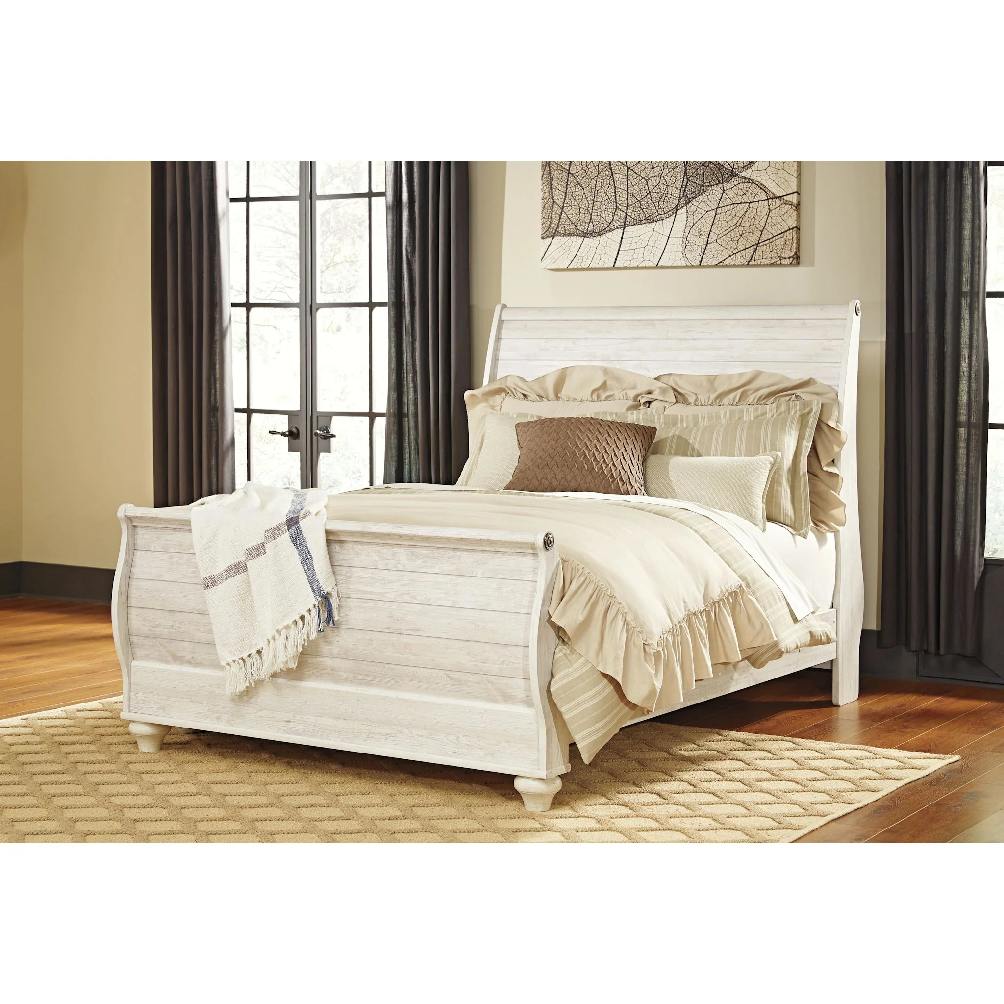 Willowton 5 Piece Sleigh Bedroom - Image 42