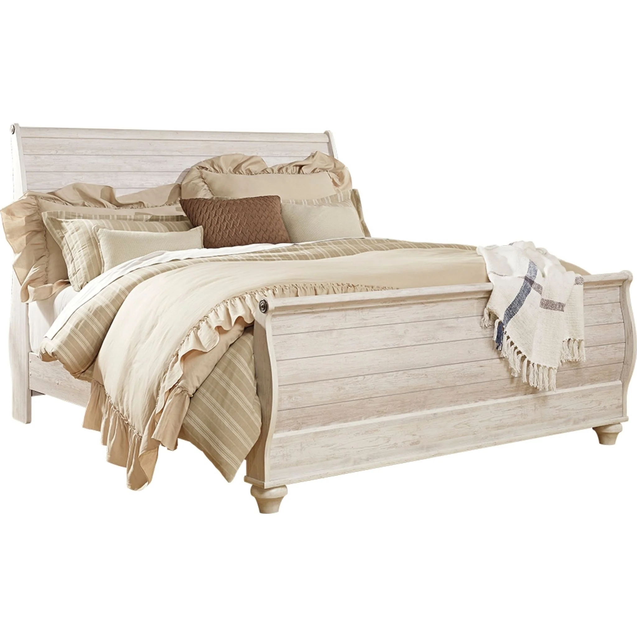 Willowton 5 Piece Sleigh Bedroom - Image 48