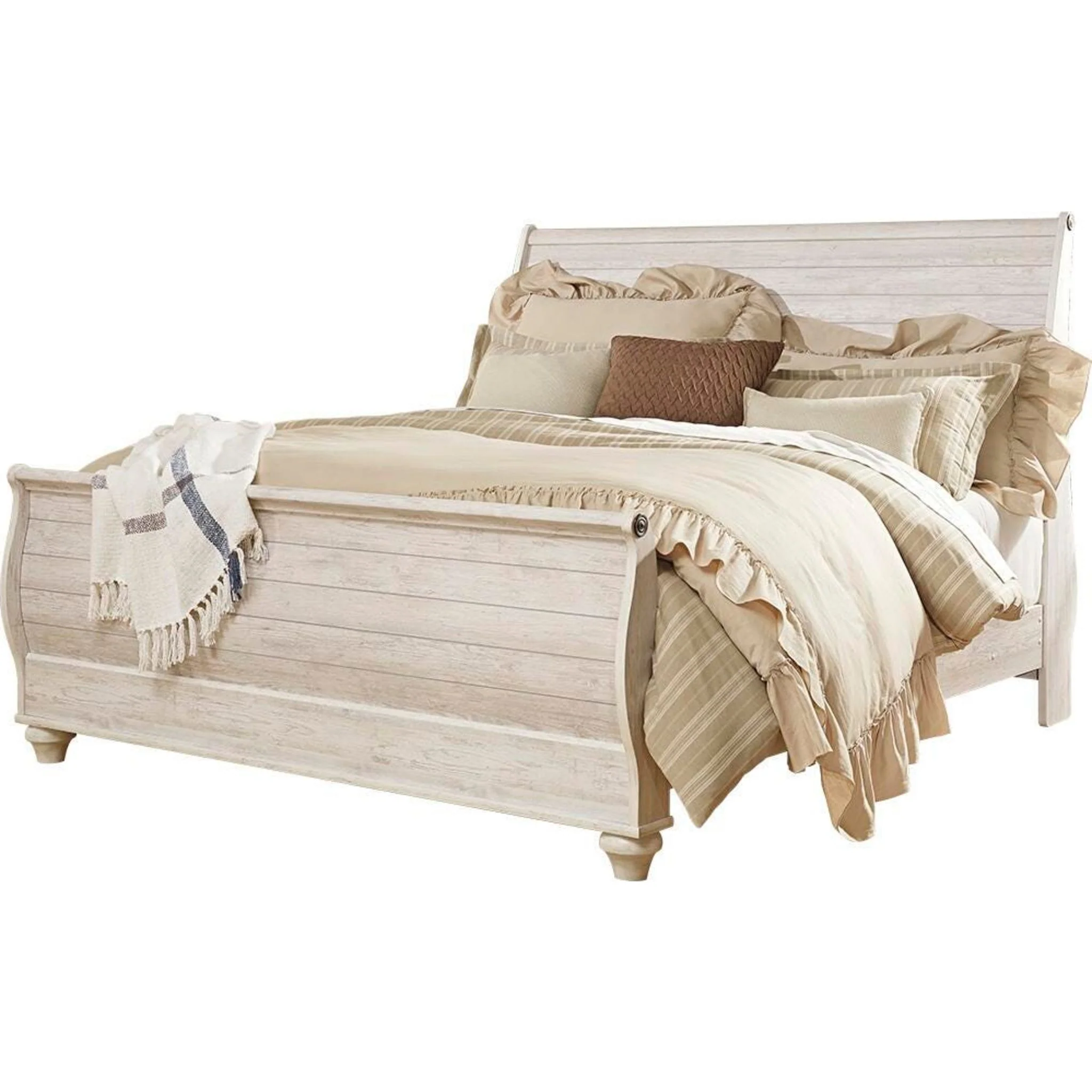 Willowton 5 Piece Sleigh Bedroom - Image 58