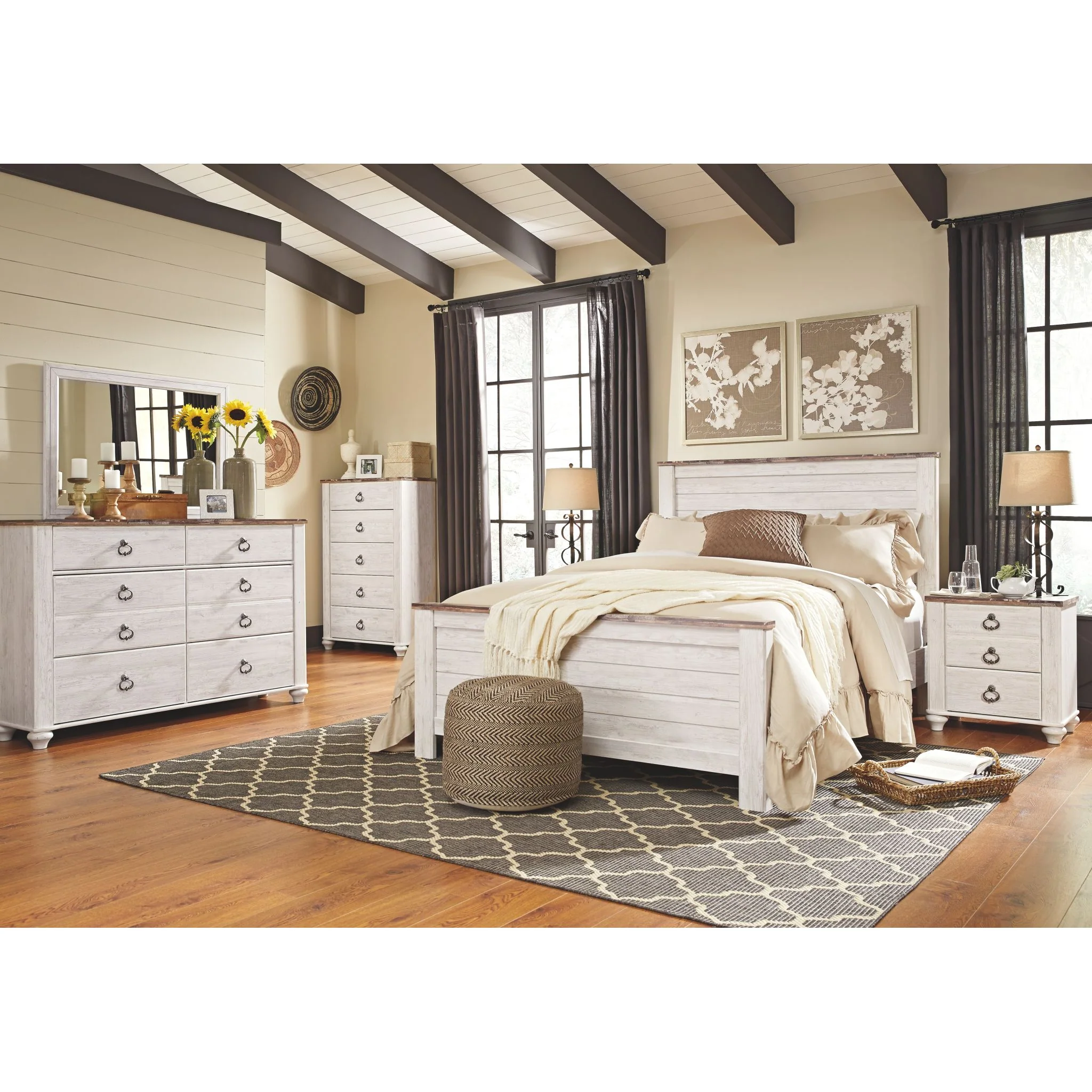 Willowton Dresser and Mirror - Image 3