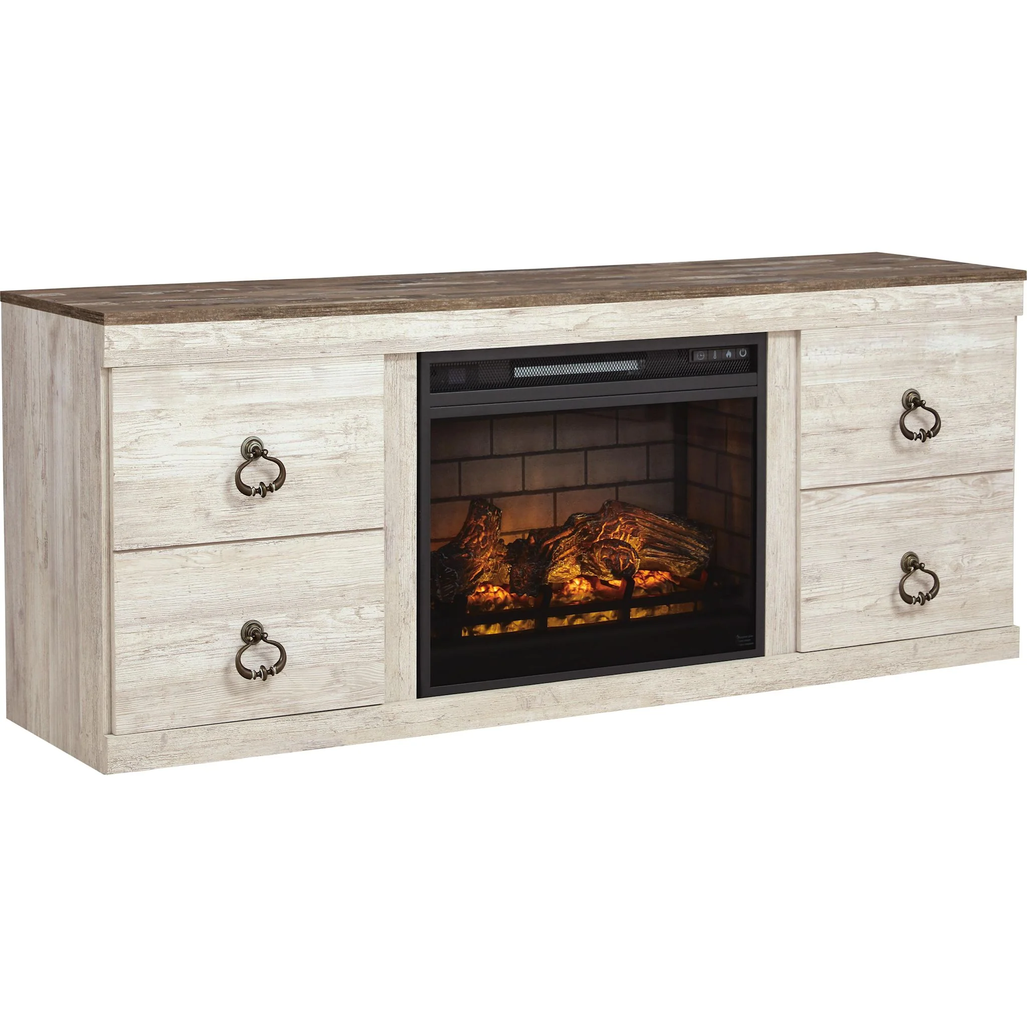 Willowton TV Stand with Fireplace - Image 14