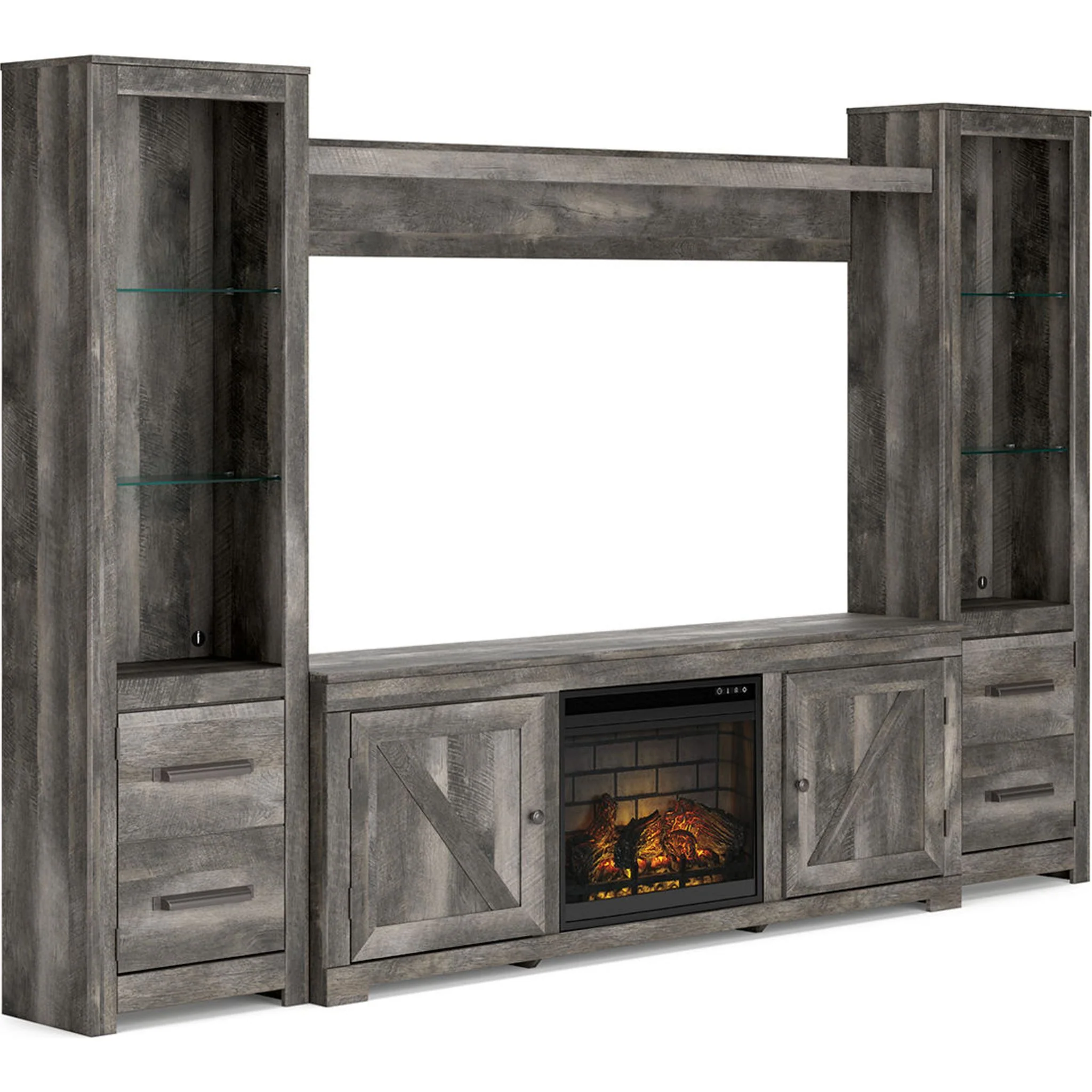 Wynnlow Entertainment Unit with Fireplace