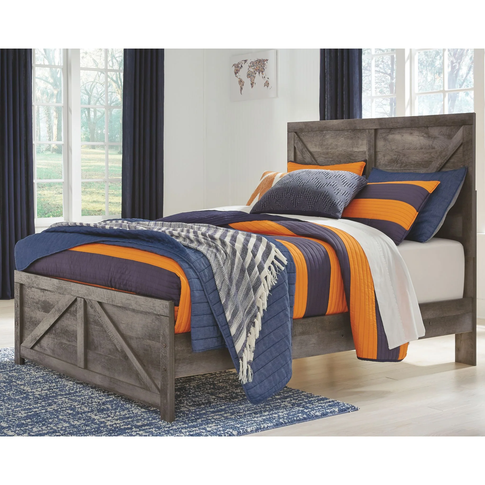 Wynnlow Crossbuck Panel Bed - Image 39