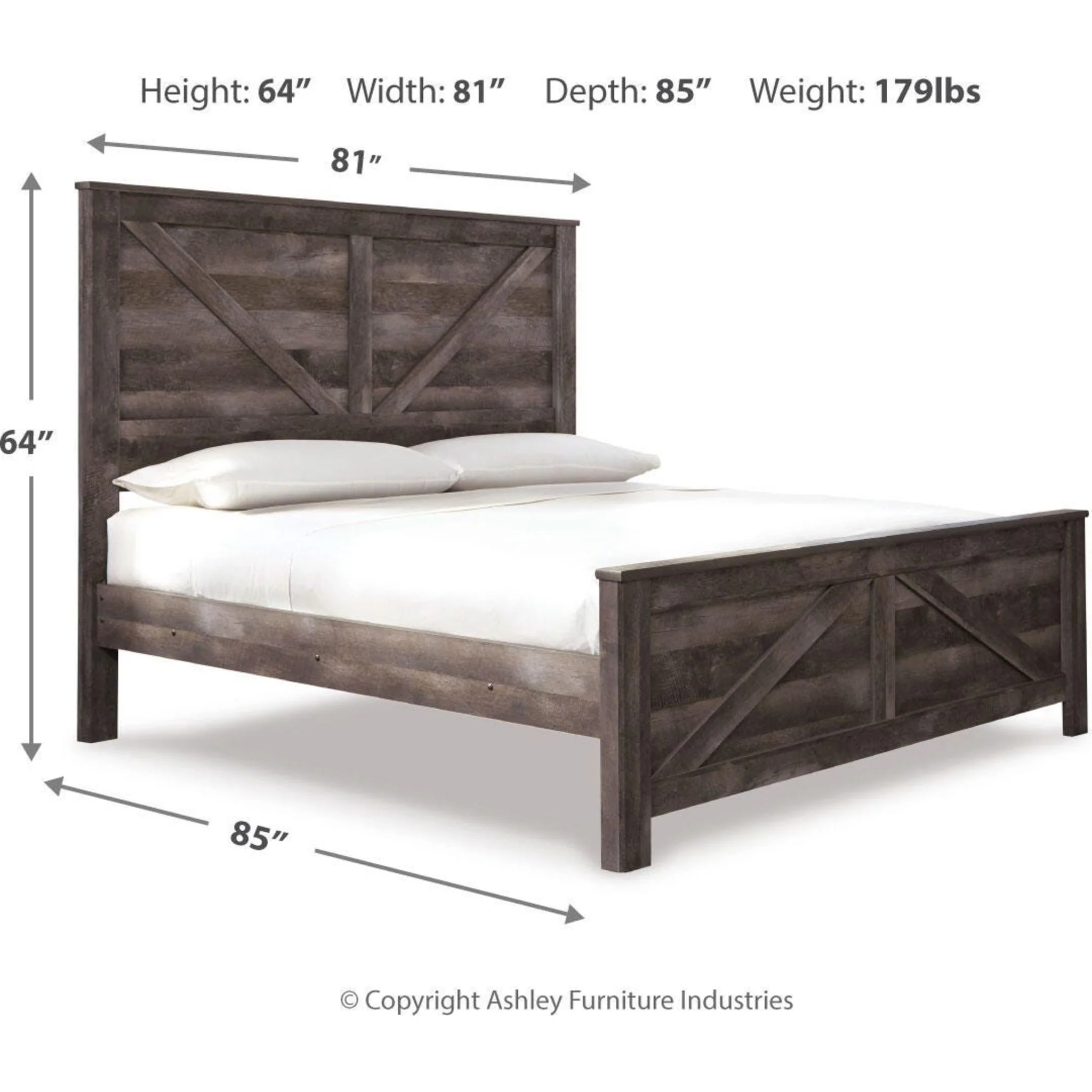 Wynnlow Crossbuck Panel Bed - Image 88