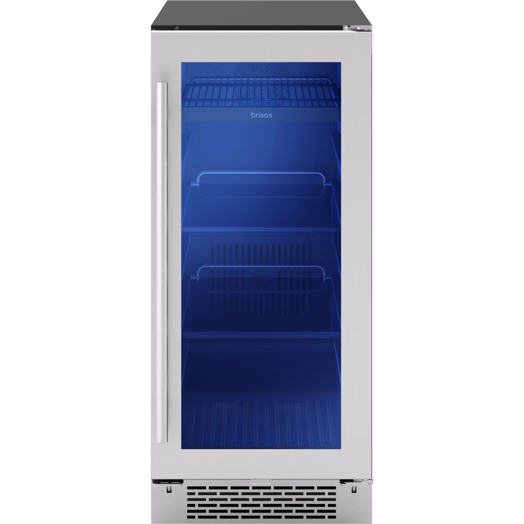 Zephyr Beverage Cooler (BBV15C01AG) - Stainless Steel + Glass - Image 2