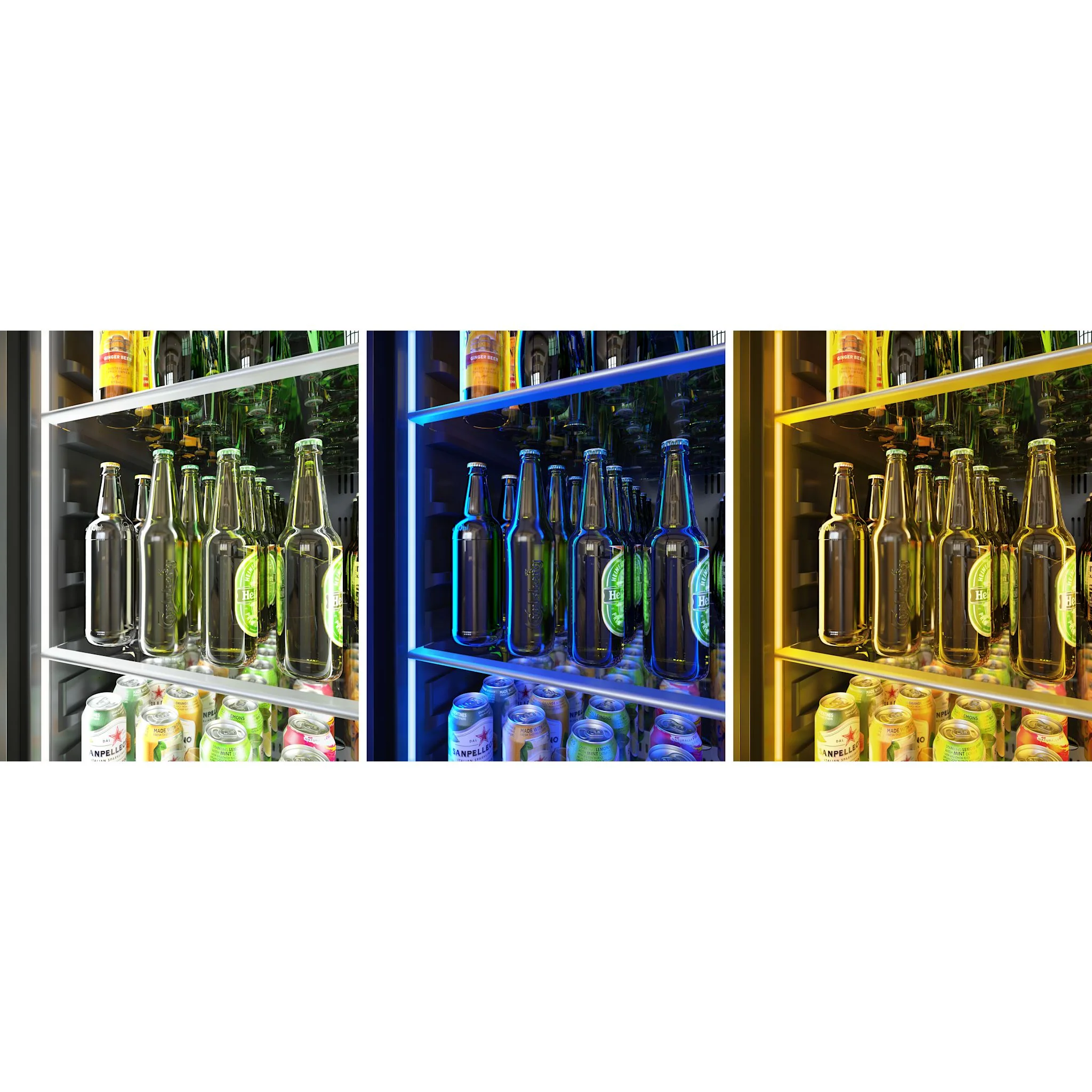 Zephyr Beverage Cooler (PRB24F01BG) - Stainless Steel + Glass - Image 3
