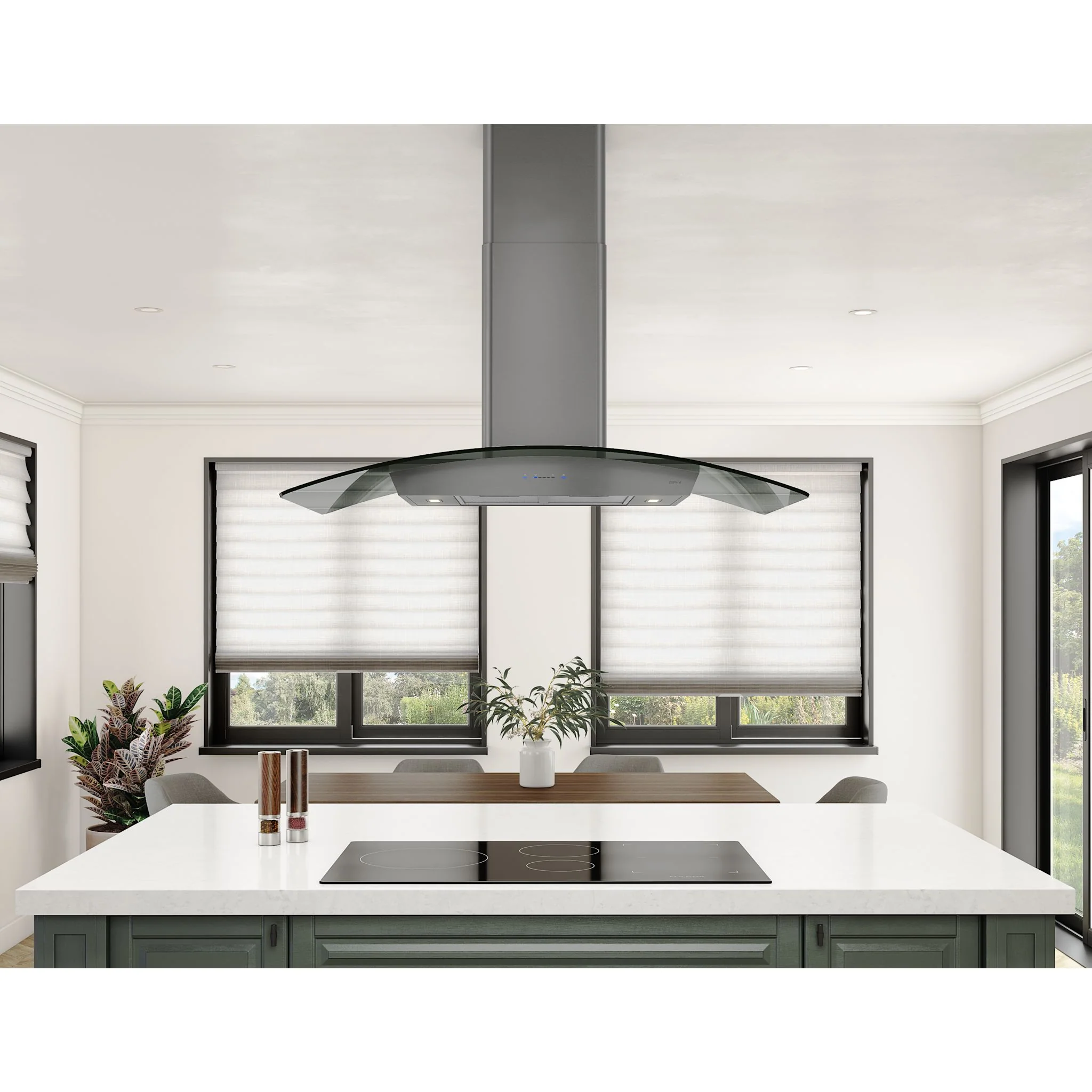 Zephyr Range Hood (ZRE-E42BBSGG) - Black Stainless Steel - Image 5