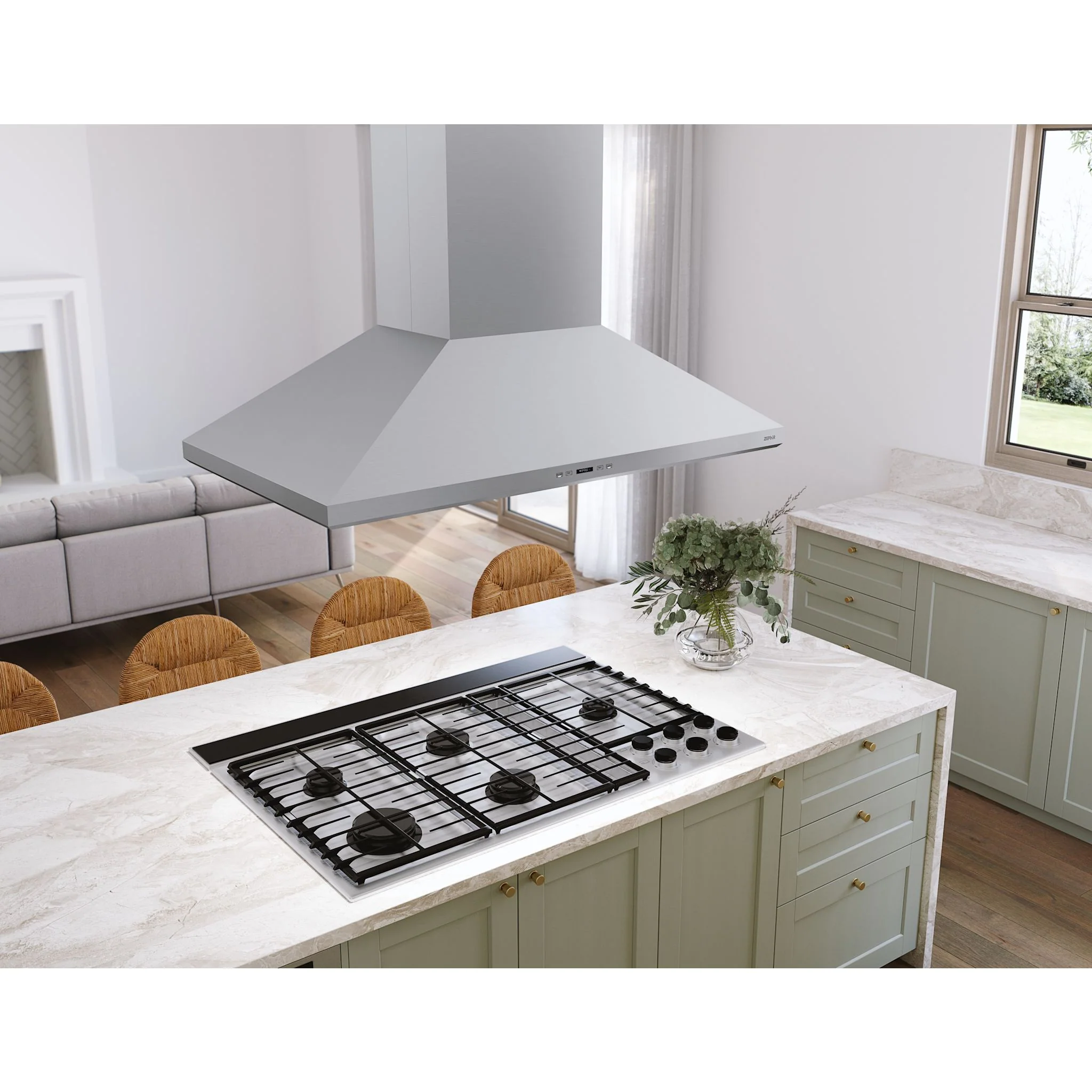 Zephyr Range Hood (ZSL-E48DS) - Stainless Steel - Image 4