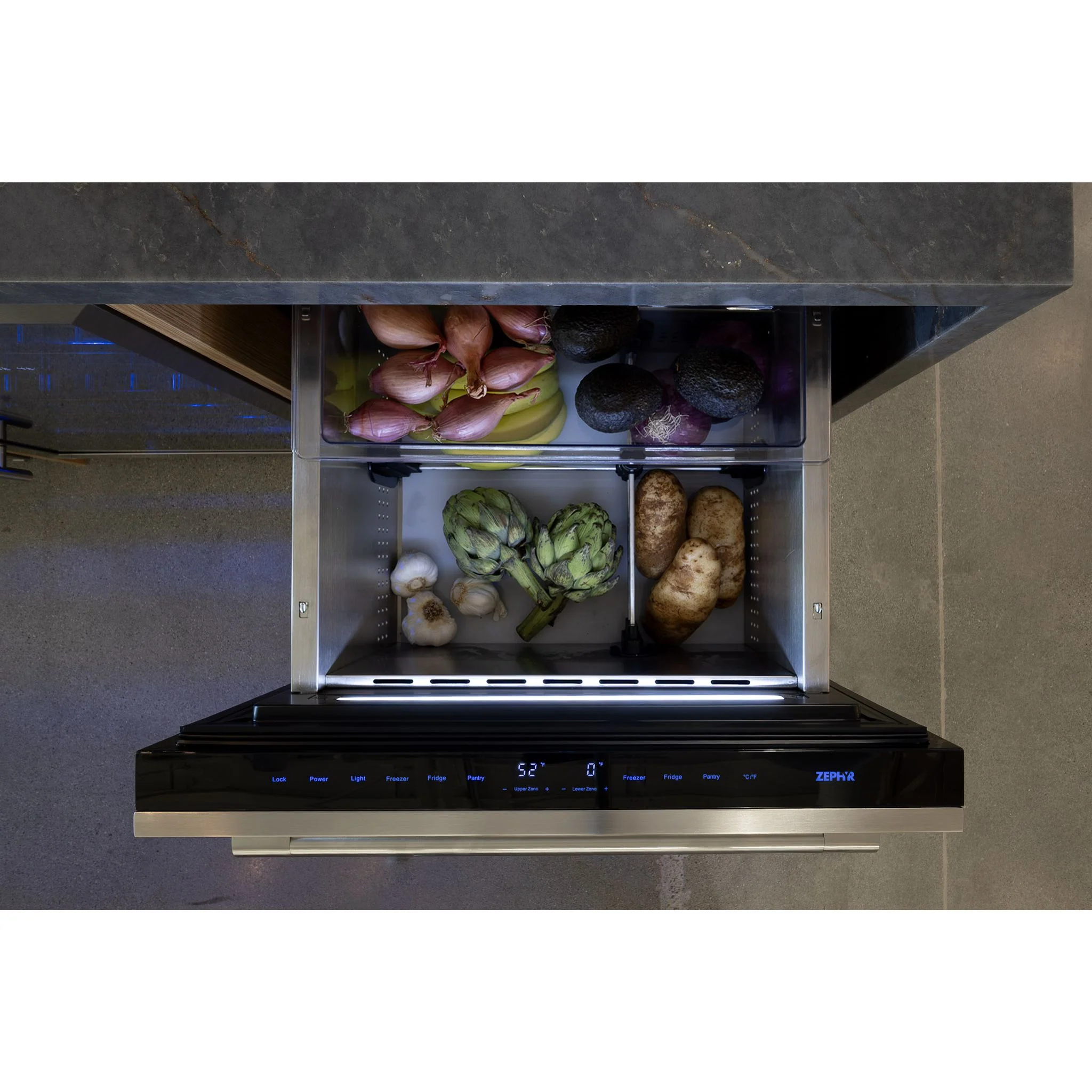 Zephyr Refrigerator Drawer (PRRFD24C2AP) - Panel Ready - Image 9