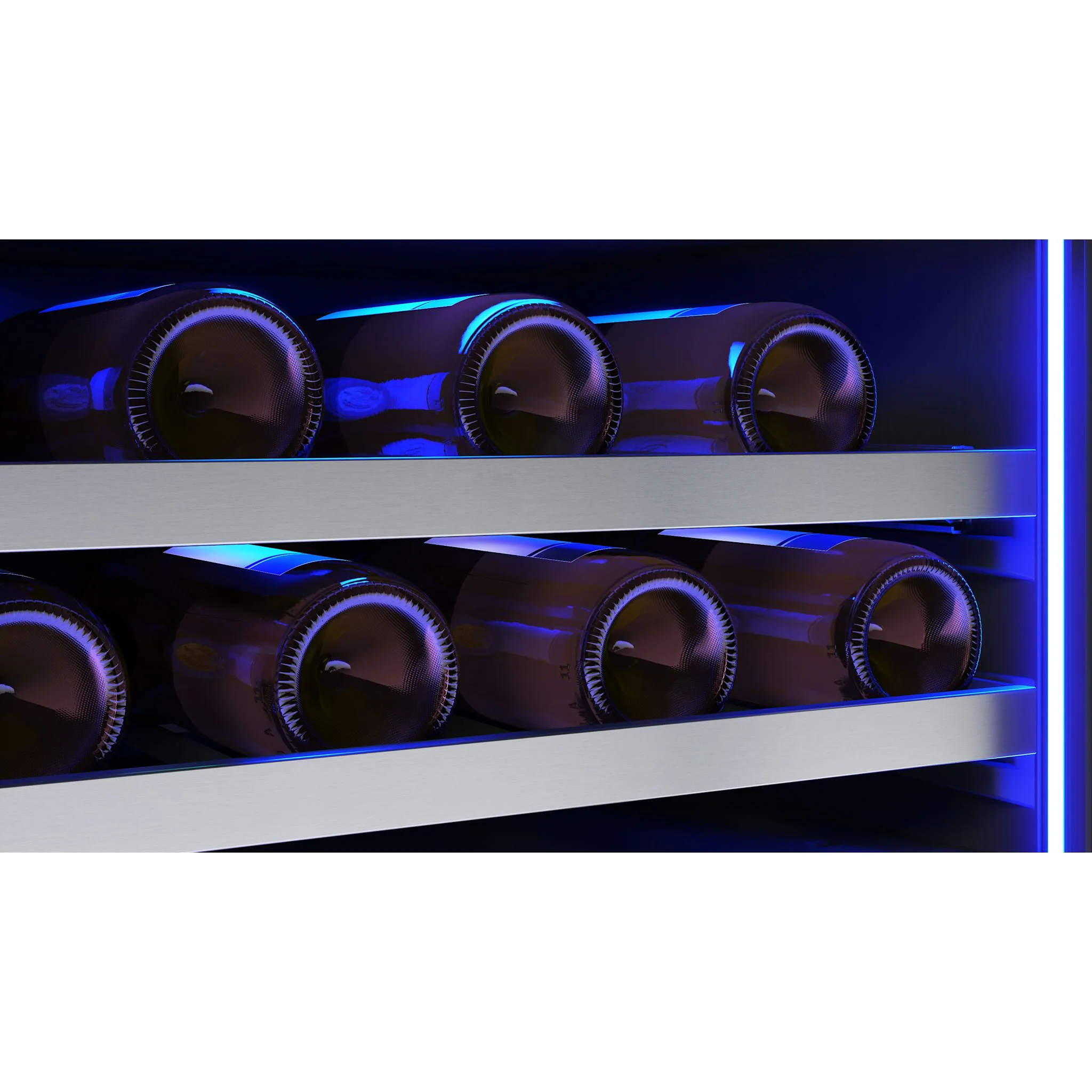 Zephyr Wine Cooler (PRW24C01CG) - Stainless Steel + Glass - Image 6