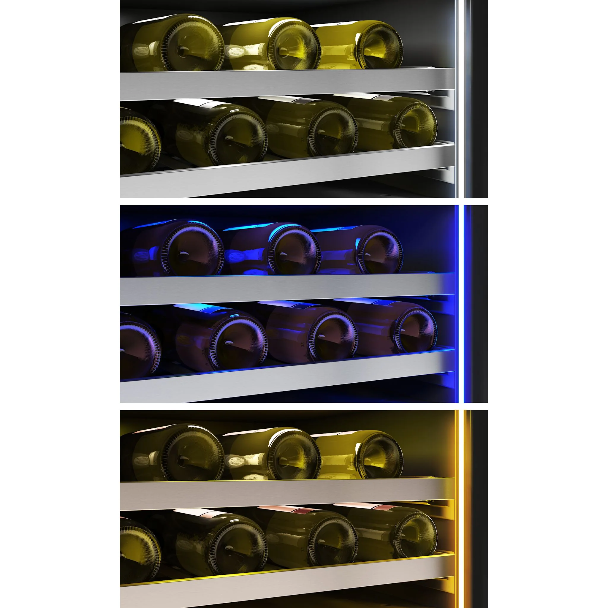 Zephyr Wine Cooler (PRW24F02CG) - Stainless Steel + Glass - Image 7