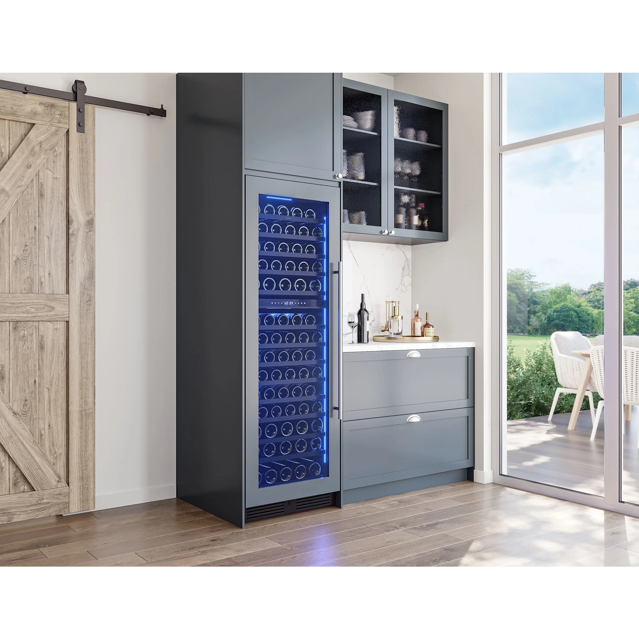 Zephyr Wine Cooler (PRW24F02CPG) - Panel Ready + Glass - Image 4